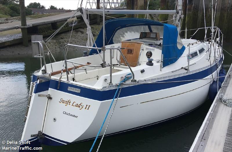swift lady 2 (Sailing vessel) - IMO , MMSI 235030408, Call Sign MCRZ9 under the flag of United Kingdom (UK)