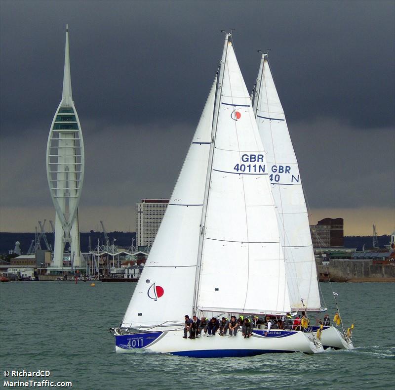 forty 11 (Sailing vessel) - IMO , MMSI 235083842, Call Sign 2EBZ9 under the flag of United Kingdom (UK)