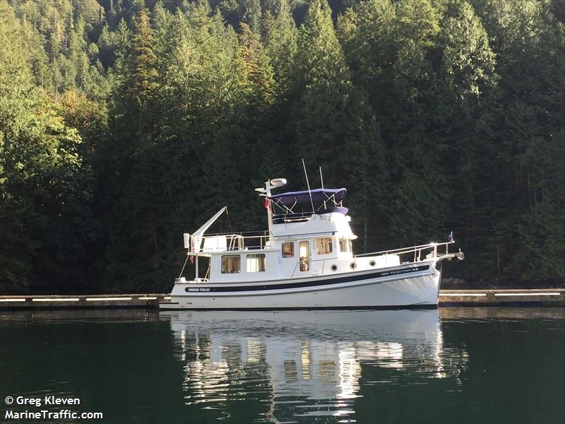 tradition (Pleasure craft) - IMO , MMSI 338319843, Call Sign WDD7875 under the flag of USA