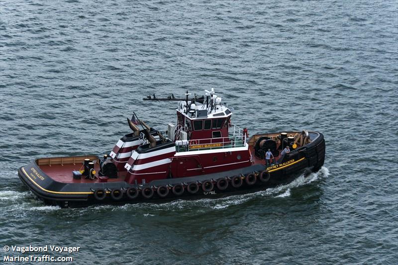 jeffrey mcallister (Tug) - IMO , MMSI 367762080, Call Sign WDJ2825 under the flag of United States (USA)