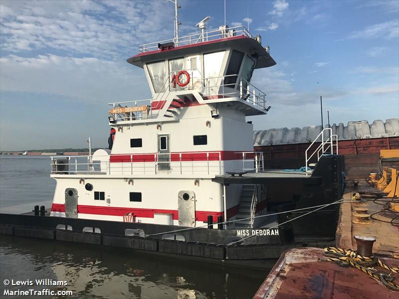 miss deborah (Towing vessel) - IMO , MMSI 367794450, Call Sign WDJ6108 under the flag of United States (USA)
