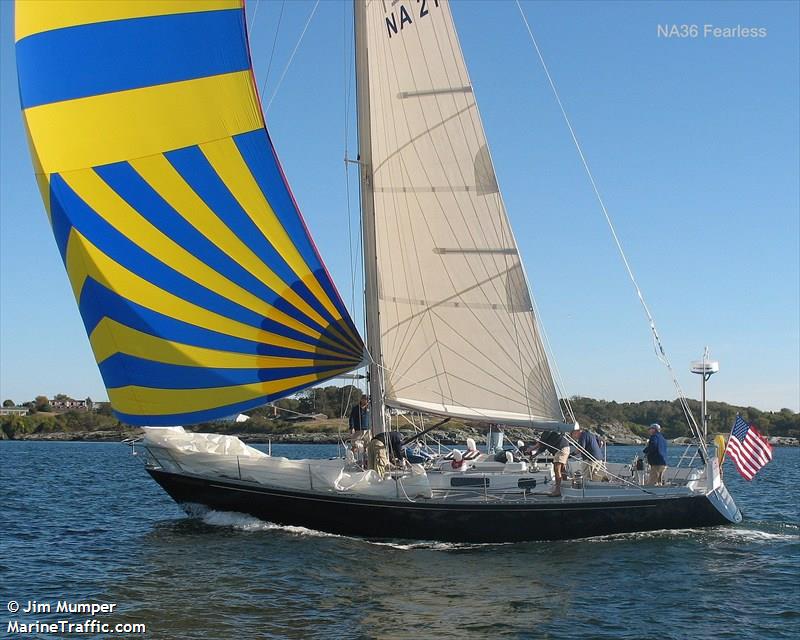 fearless (Sailing vessel) - IMO , MMSI 369970077, Call Sign NA36 under the flag of United States (USA)