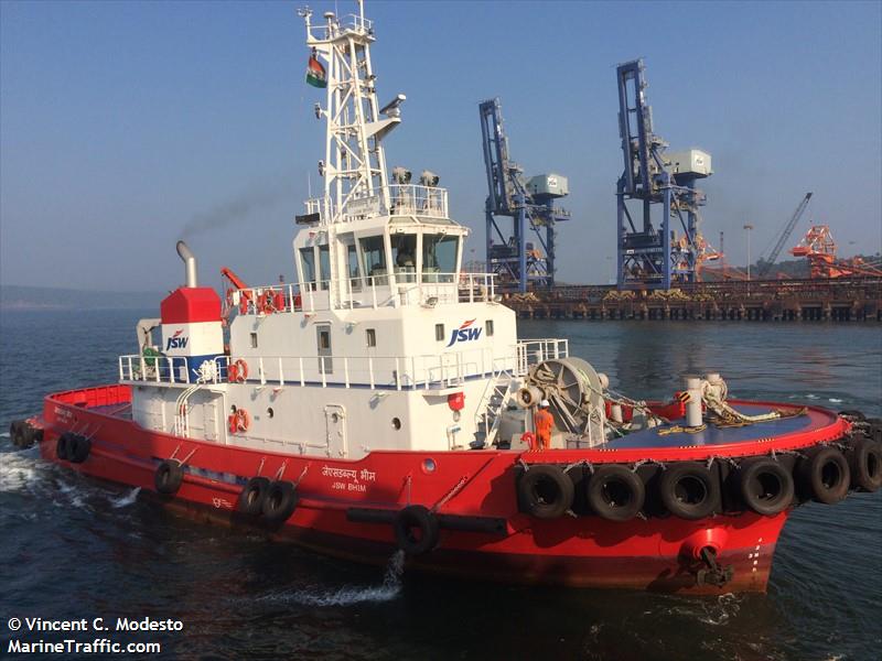 jsw bhim (Tug) - IMO 9800518, MMSI 419001167, Call Sign AWQZ under the flag of India
