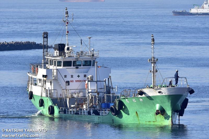 jinjya maru (Tanker) - IMO , MMSI 431300336, Call Sign JI3550 under the flag of Japan