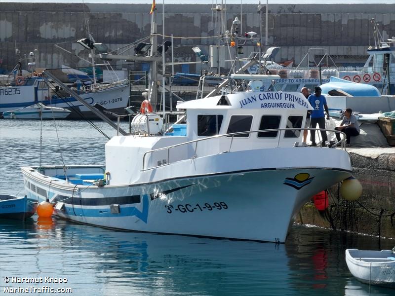 juan carlos primero (Unknown) - IMO , MMSI 224441930, Call Sign EB4402 under the flag of Spain
