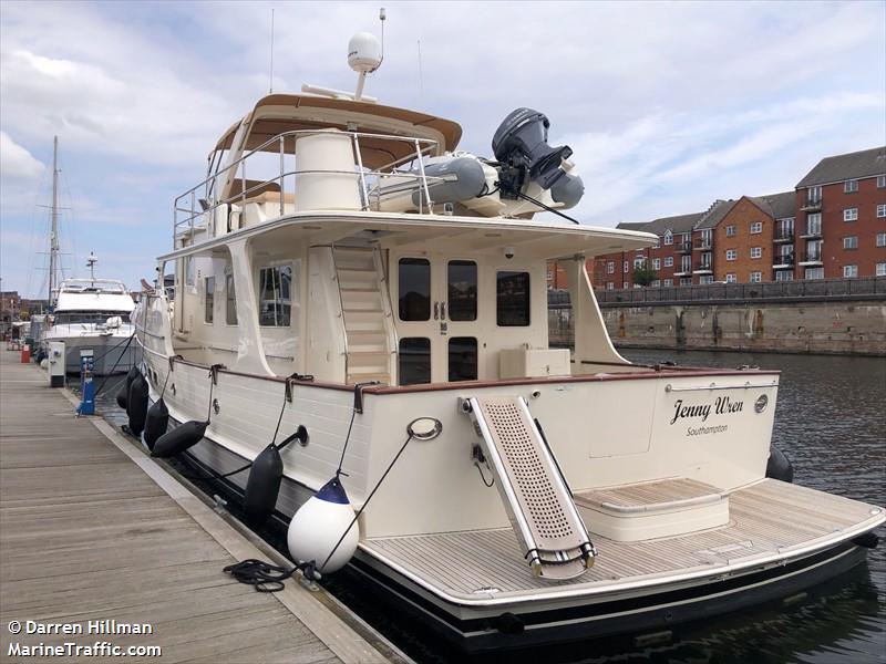 jenny wren (Pleasure craft) - IMO , MMSI 232021001, Call Sign MEWP7 under the flag of United Kingdom (UK)