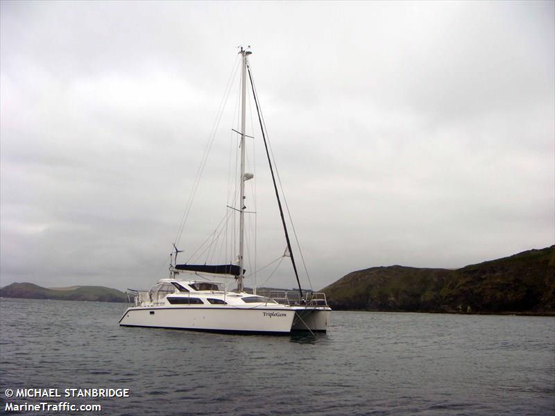 triplegem (Sailing vessel) - IMO , MMSI 235034989, Call Sign MMBL9 under the flag of United Kingdom (UK)