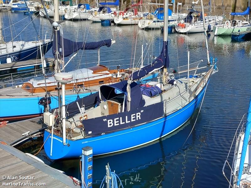 bellerophon (Sailing vessel) - IMO , MMSI 235052636 under the flag of United Kingdom (UK)
