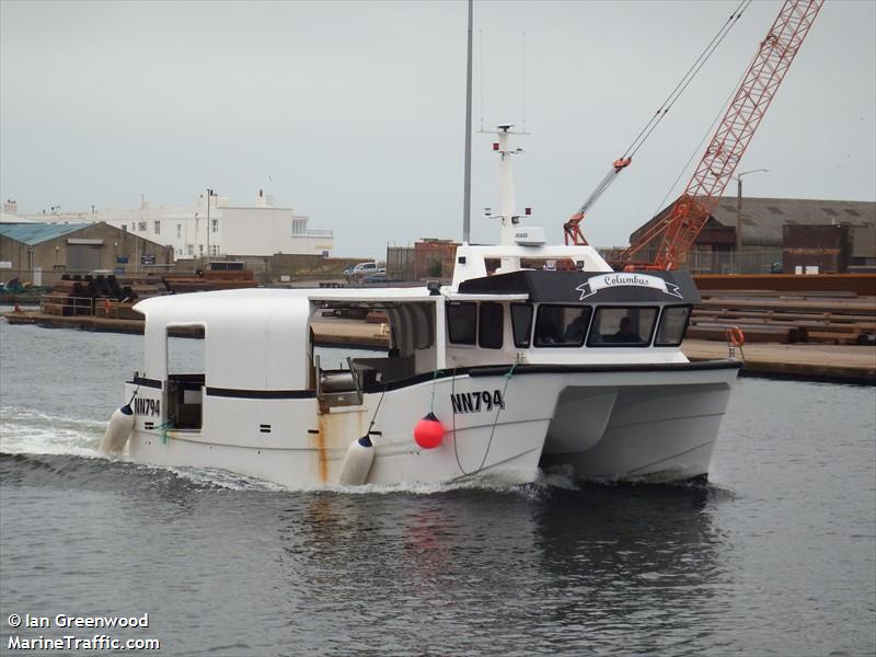 columbus nn794 (Fishing vessel) - IMO , MMSI 235114408, Call Sign 2JAZ3 under the flag of United Kingdom (UK)