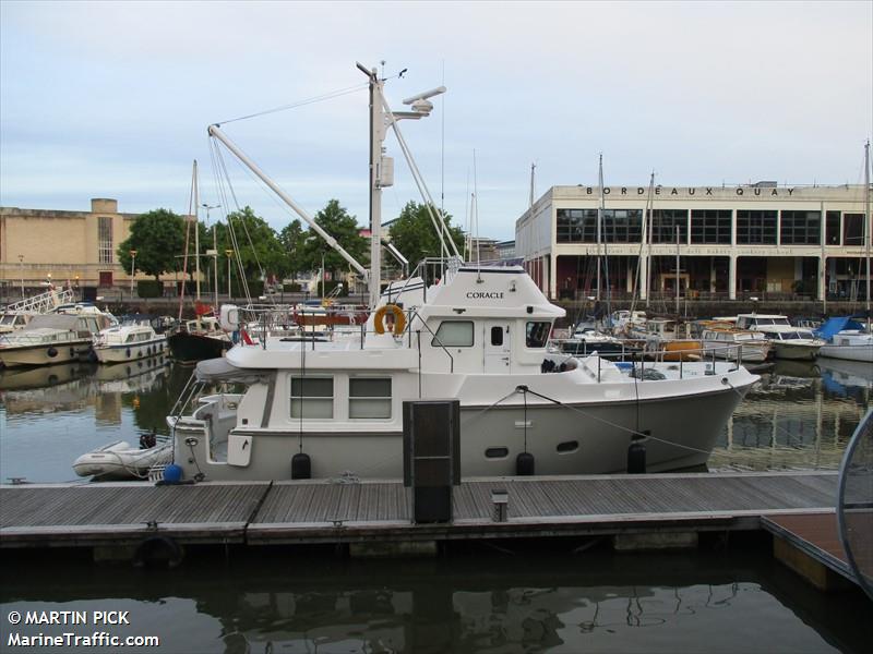 coracle (Pleasure craft) - IMO , MMSI 235116115, Call Sign 2JIE4 under the flag of United Kingdom (UK)