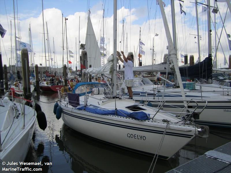 goelyo (Sailing vessel) - IMO , MMSI 244070580, Call Sign PC9105 under the flag of Netherlands