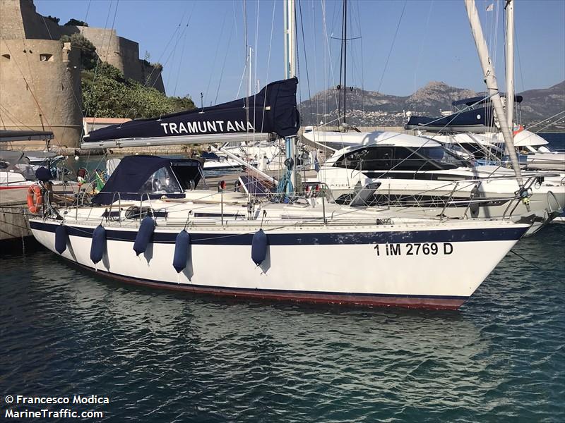 tramuntana (Sailing vessel) - IMO , MMSI 247360430, Call Sign IN3520 under the flag of Italy