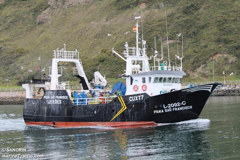 praia sao francisco (Fishing Vessel) - IMO , MMSI 263434780, Call Sign EAQB under the flag of Portugal