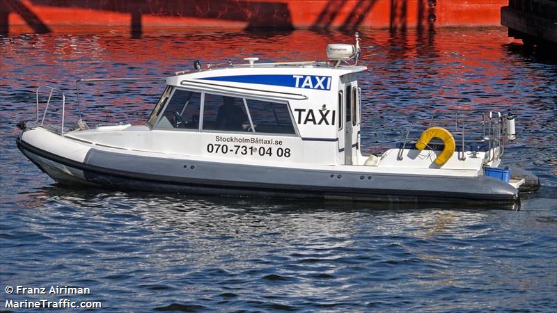 stockholmbattaxi.se () - IMO , MMSI 265584110, Call Sign SFC9594 under the flag of Sweden