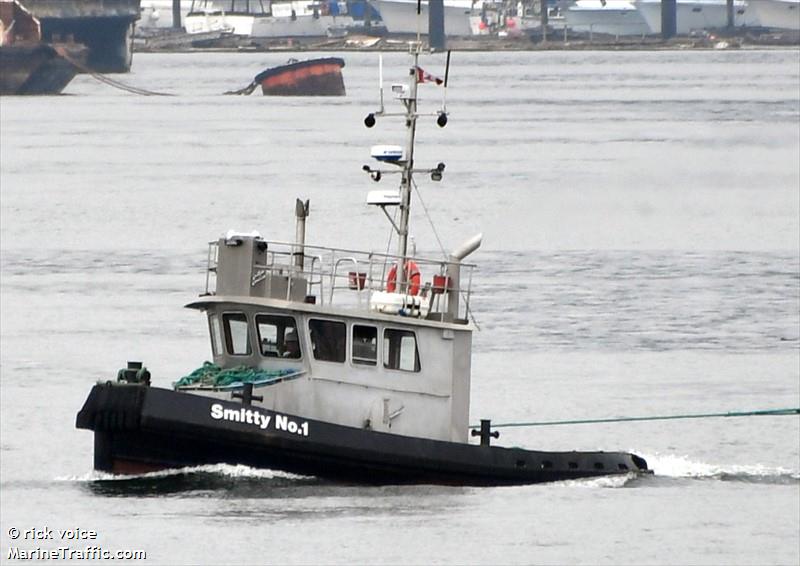 smitty no. 1 (Towing vessel) - IMO , MMSI 316041723 under the flag of Canada