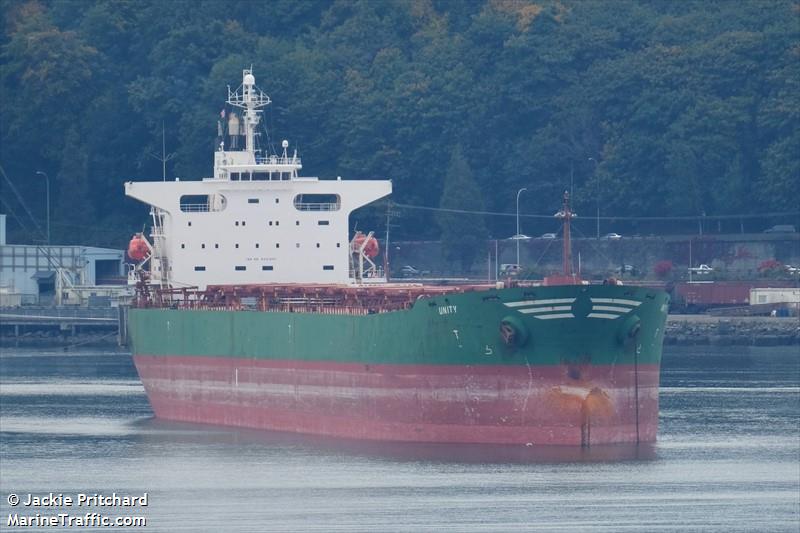 unity (Bulk Carrier) - IMO 9221607, MMSI 209159000, Call Sign P3BZ9 under the flag of Cyprus