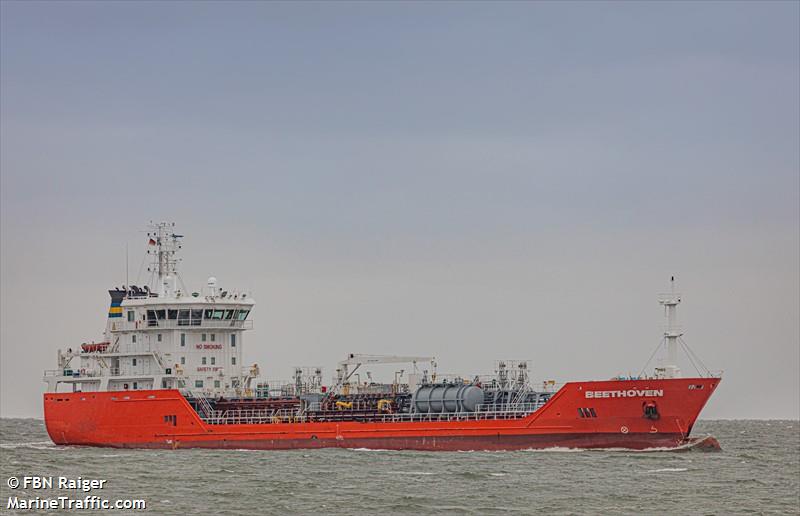 beethoven (Chemical/Oil Products Tanker) - IMO 9535539, MMSI 209296000, Call Sign 5BAE5 under the flag of Cyprus