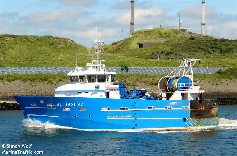 fv arpege (Fishing vessel) - IMO , MMSI 228070800, Call Sign FIWB under the flag of France