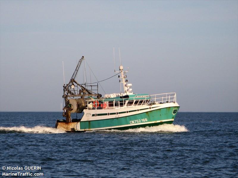 fv melodie de la me (Fishing vessel) - IMO , MMSI 228330000, Call Sign FVQP under the flag of France