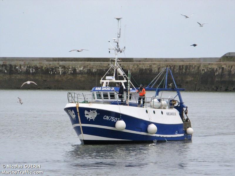 fv kab david 3 (Fishing vessel) - IMO , MMSI 228813000, Call Sign FHZU under the flag of France