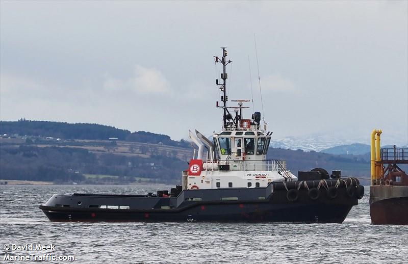 vb donau (Tug) - IMO 9389473, MMSI 235054738, Call Sign MRSV3 under the flag of United Kingdom (UK)