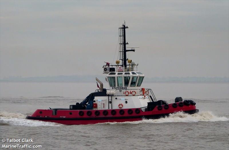 statesman (Tug) - IMO 9655896, MMSI 235092996, Call Sign 2GFQ5 under the flag of United Kingdom (UK)