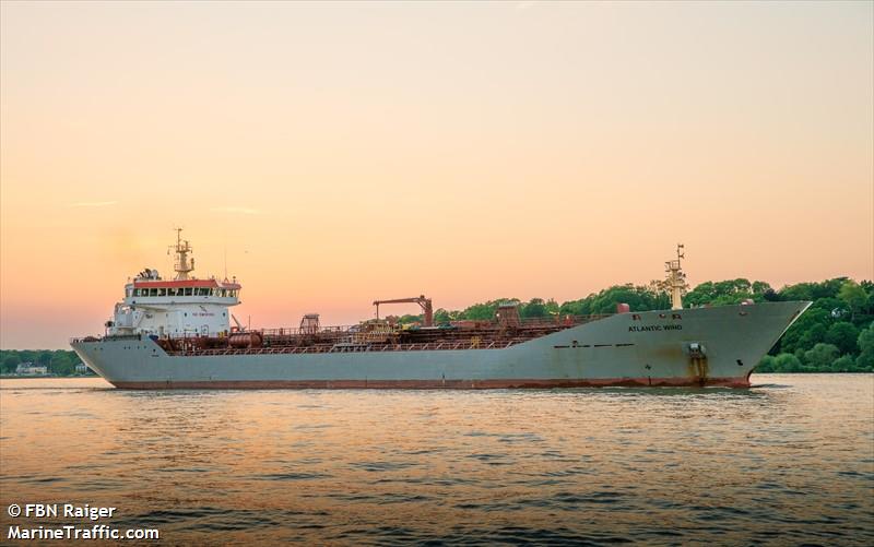 atlantic wind (Chemical/Oil Products Tanker) - IMO 9341316, MMSI 236111974, Call Sign ZDNM4 under the flag of Gibraltar