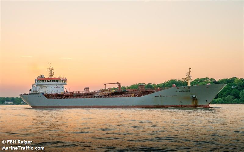 atlantic wind (Chemical/Oil Products Tanker) - IMO 9341316, MMSI 236111974, Call Sign ZDNM4 under the flag of Gibraltar