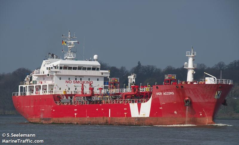 iver accord (Bitumen Tanker) - IMO 9507972, MMSI 236630000, Call Sign ZDNR3 under the flag of Gibraltar