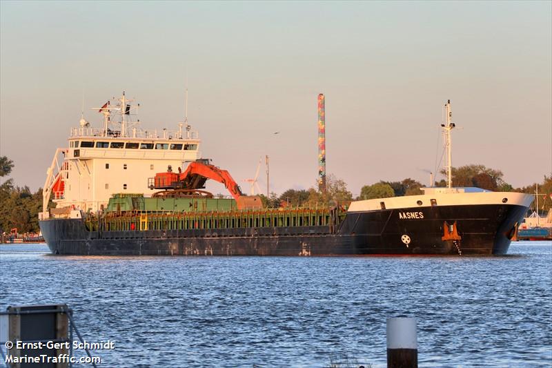 aasnes (General Cargo Ship) - IMO 9101546, MMSI 236701000, Call Sign ZDQH9 under the flag of Gibraltar