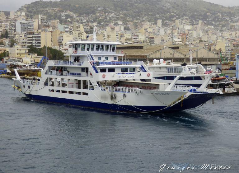 faneromeni (Passenger/Ro-Ro Cargo Ship) - IMO 8629125, MMSI 237818200, Call Sign SY4919 under the flag of Greece