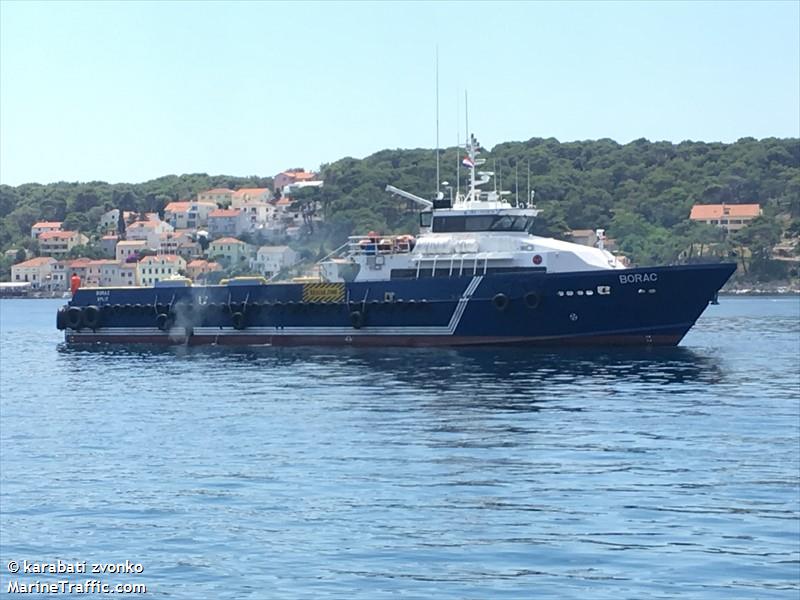 borac (Offshore Tug/Supply Ship) - IMO 9438767, MMSI 238031000, Call Sign 9A4827 under the flag of Croatia