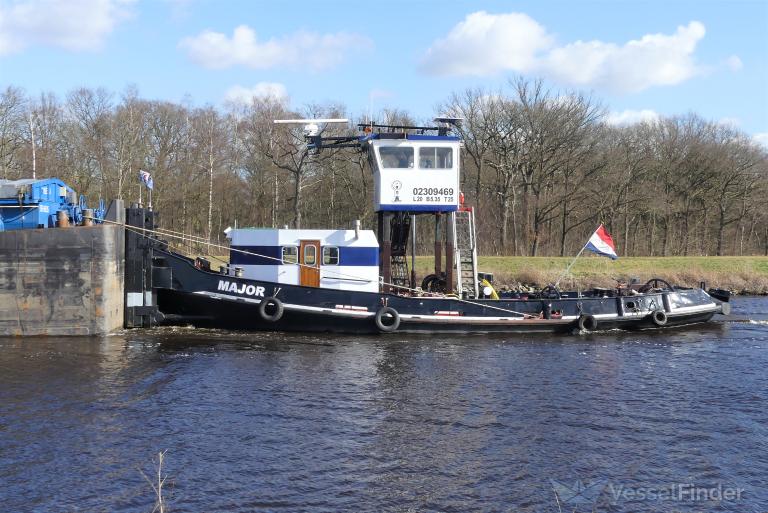 major (Cargo ship) - IMO , MMSI 244660196, Call Sign PD7693 under the flag of Netherlands