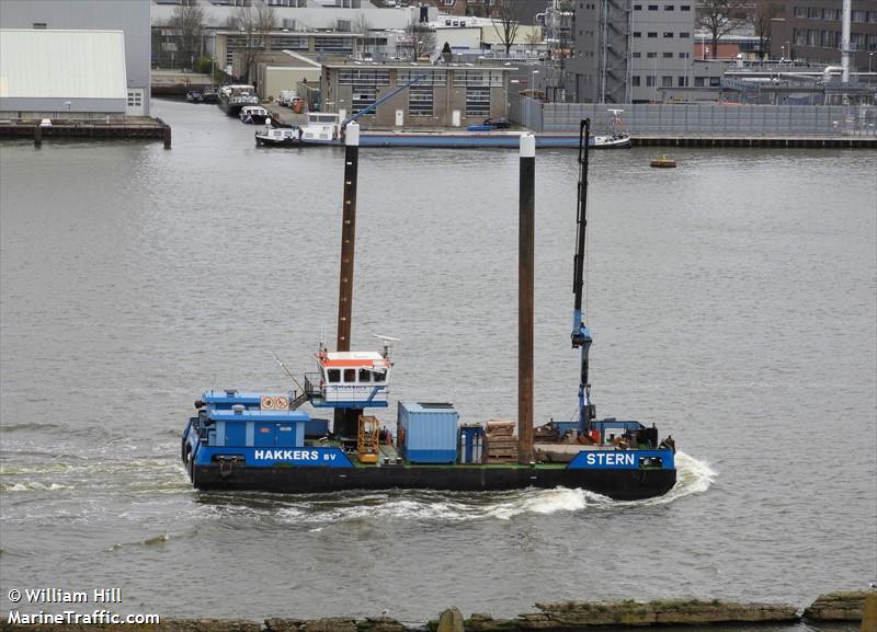 stern (Dredging or UW ops) - IMO , MMSI 244710918, Call Sign PG8511 under the flag of Netherlands