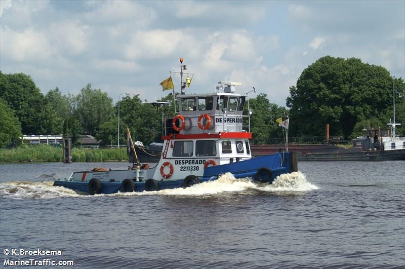 desperado (Tug) - IMO , MMSI 244750142, Call Sign PC5118 under the flag of Netherlands