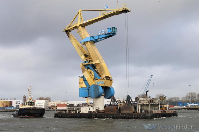 igma-kraan 5 (Cargo ship) - IMO , MMSI 244780806, Call Sign PF5312 under the flag of Netherlands