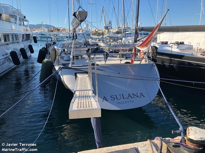 a sulana (Sailing Vessel) - IMO 1008657, MMSI 248478000, Call Sign 9HB5800 under the flag of Malta