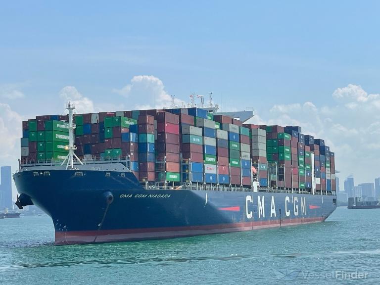 cma cgm niagara (Container Ship) - IMO 9722675, MMSI 249168000, Call Sign 9HA4133 under the flag of Malta