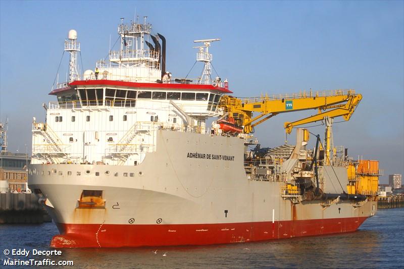 adhemar dsnt venant (Pipe Burying Vessel) - IMO 9778703, MMSI 253351000, Call Sign LXUD under the flag of Luxembourg