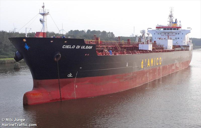 cielo di ulsan (Chemical/Oil Products Tanker) - IMO 9717266, MMSI 256902000, Call Sign 9HA4030 under the flag of Malta