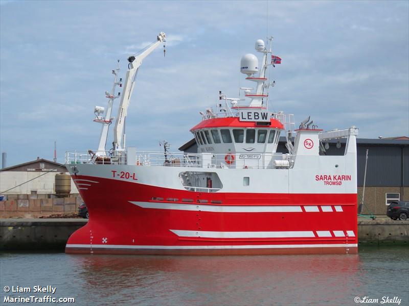 sara karin (Fishing vessel) - IMO , MMSI 257016650, Call Sign LEBW under the flag of Norway