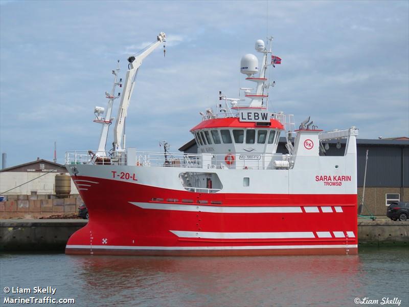 sara karin (Fishing Vessel) - IMO , MMSI 257016650, Call Sign LEBW under the flag of Norway