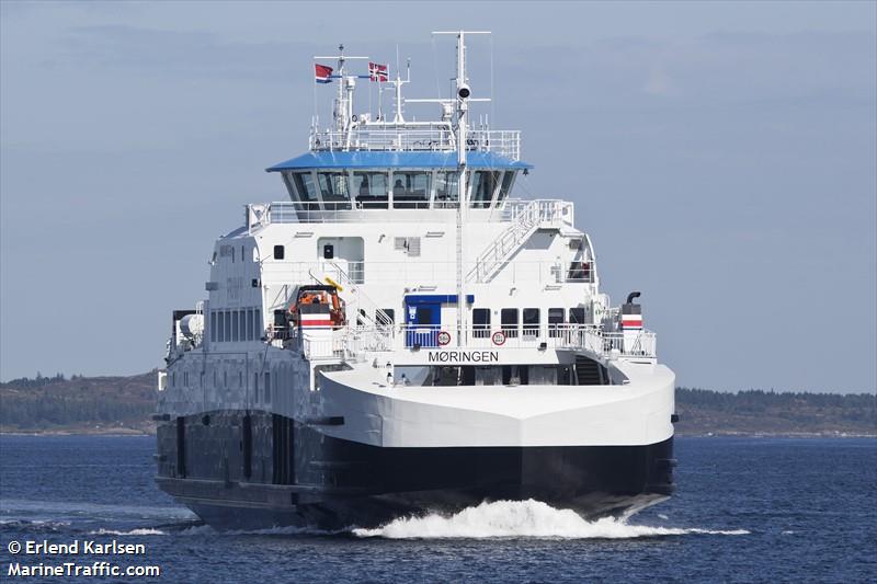 moringen (Passenger/Ro-Ro Cargo Ship) - IMO 9855159, MMSI 257088680, Call Sign LFLY under the flag of Norway