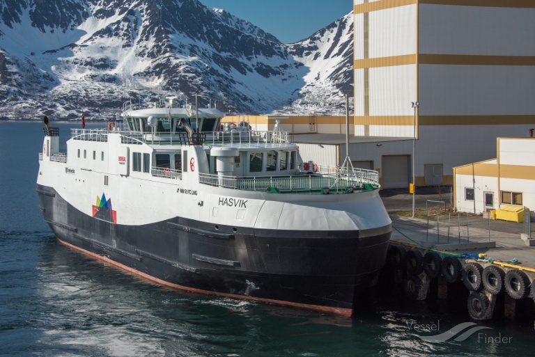 hasvik (Passenger/Ro-Ro Cargo Ship) - IMO 9733143, MMSI 258287000, Call Sign LNAR under the flag of Norway