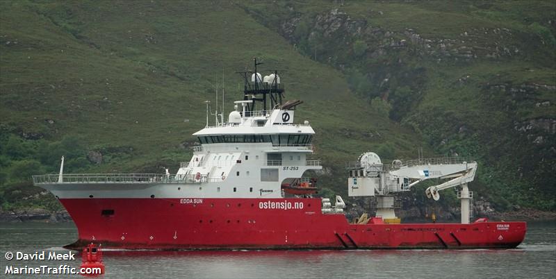 edda sun (Research Vessel) - IMO 9489651, MMSI 258647000, Call Sign LARF7 under the flag of Norway