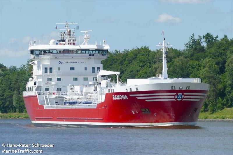 ramona (Chemical/Oil Products Tanker) - IMO 9271896, MMSI 266129000, Call Sign SFGZ under the flag of Sweden