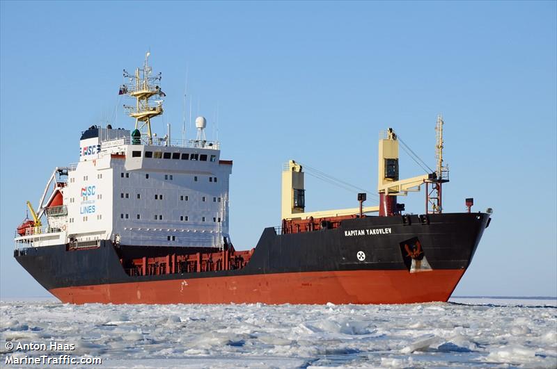 kapitan yakovlev (General Cargo Ship) - IMO 9077575, MMSI 273384030, Call Sign UBDO2 under the flag of Russia