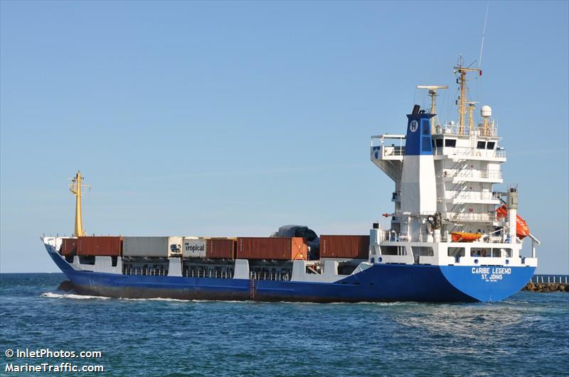 caribe legend (Container Ship) - IMO 9061289, MMSI 304598000, Call Sign V2ST under the flag of Antigua & Barbuda