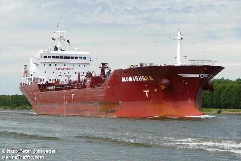 sloman hera (Chemical/Oil Products Tanker) - IMO 9466714, MMSI 305850000, Call Sign V2FY3 under the flag of Antigua & Barbuda