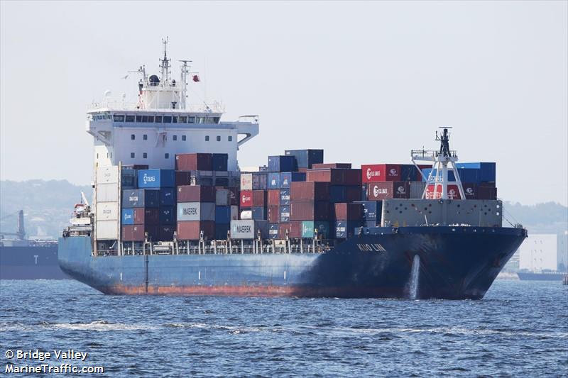 kuo lin (Container Ship) - IMO 9796511, MMSI 311000629, Call Sign C6DB5 under the flag of Bahamas